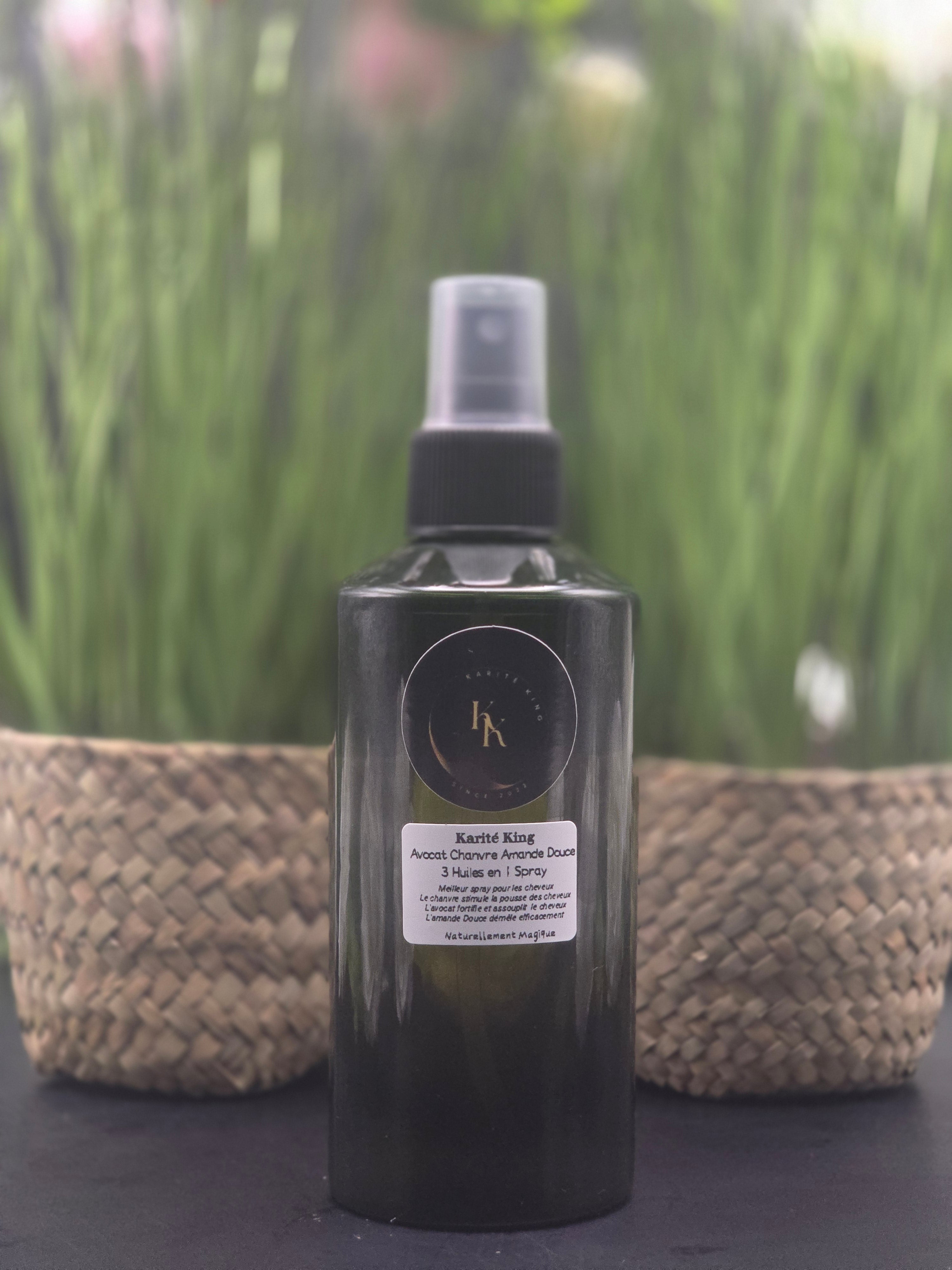 Huile de massage avocat chanvre amande douce Karité King - Apaisante