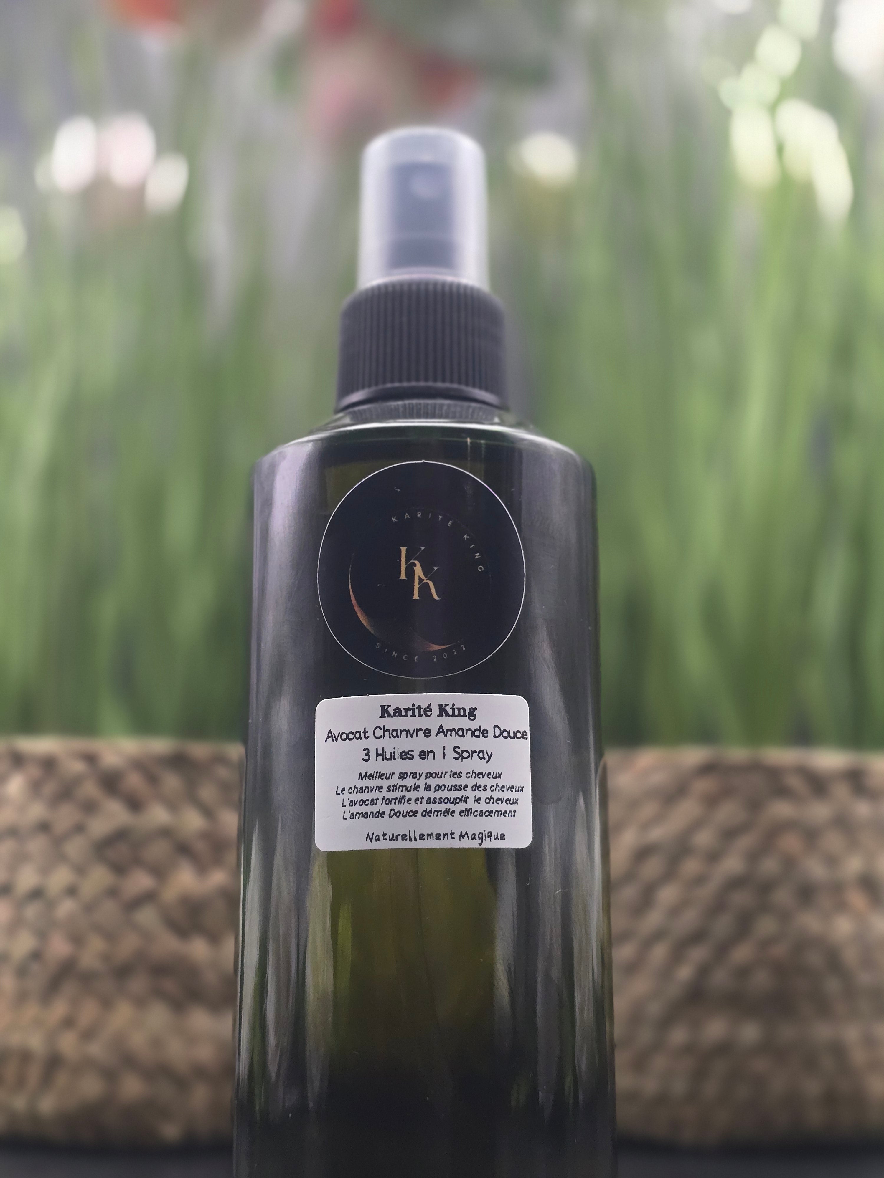 Huile avocat chanvre et amande douce - Soin cheveux pousse et démêlage