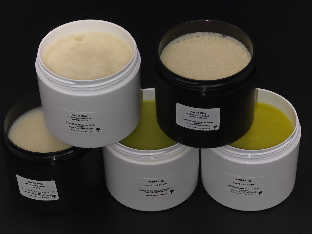 Pack Coco 5 pots de beurre de karité 100ml - Coffret découverte Karité King