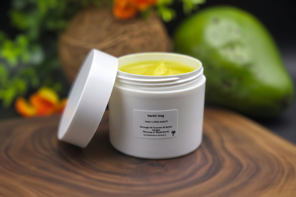 Beurre karité avocat coco - Fortifie cheveux et cuir chevelu
