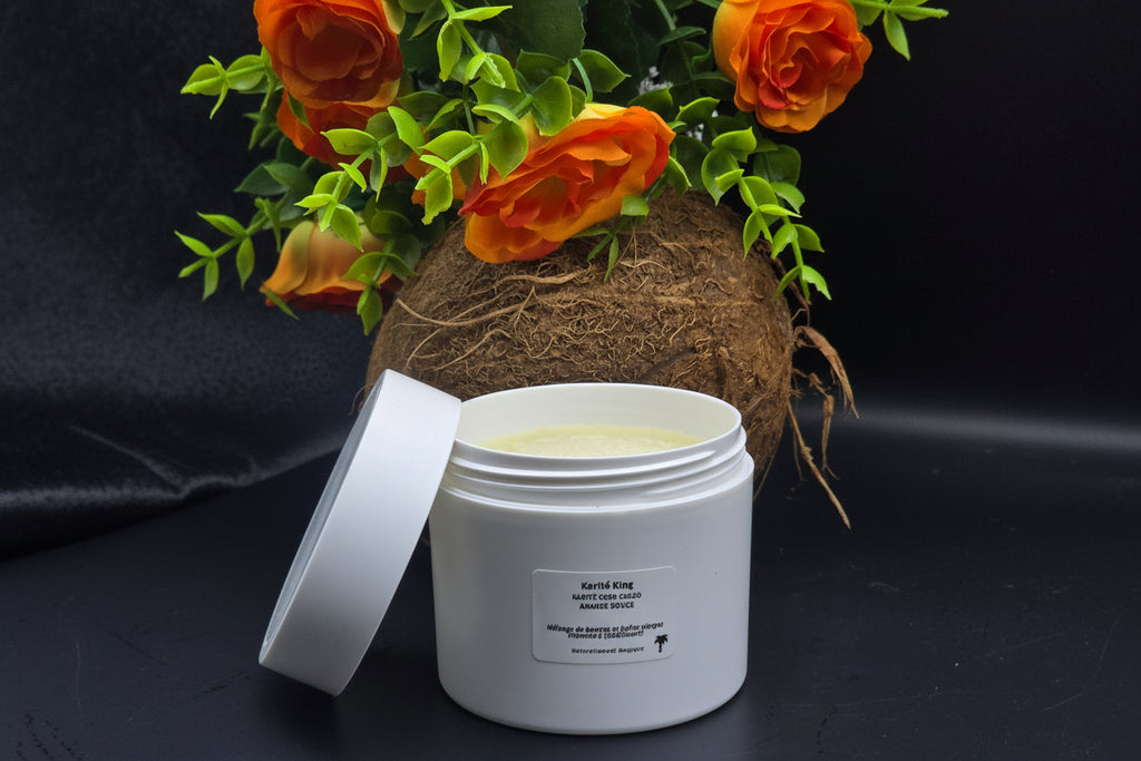 Beurre de karité coco cacao et amande douce - Hydratant naturel au parfum chocolat