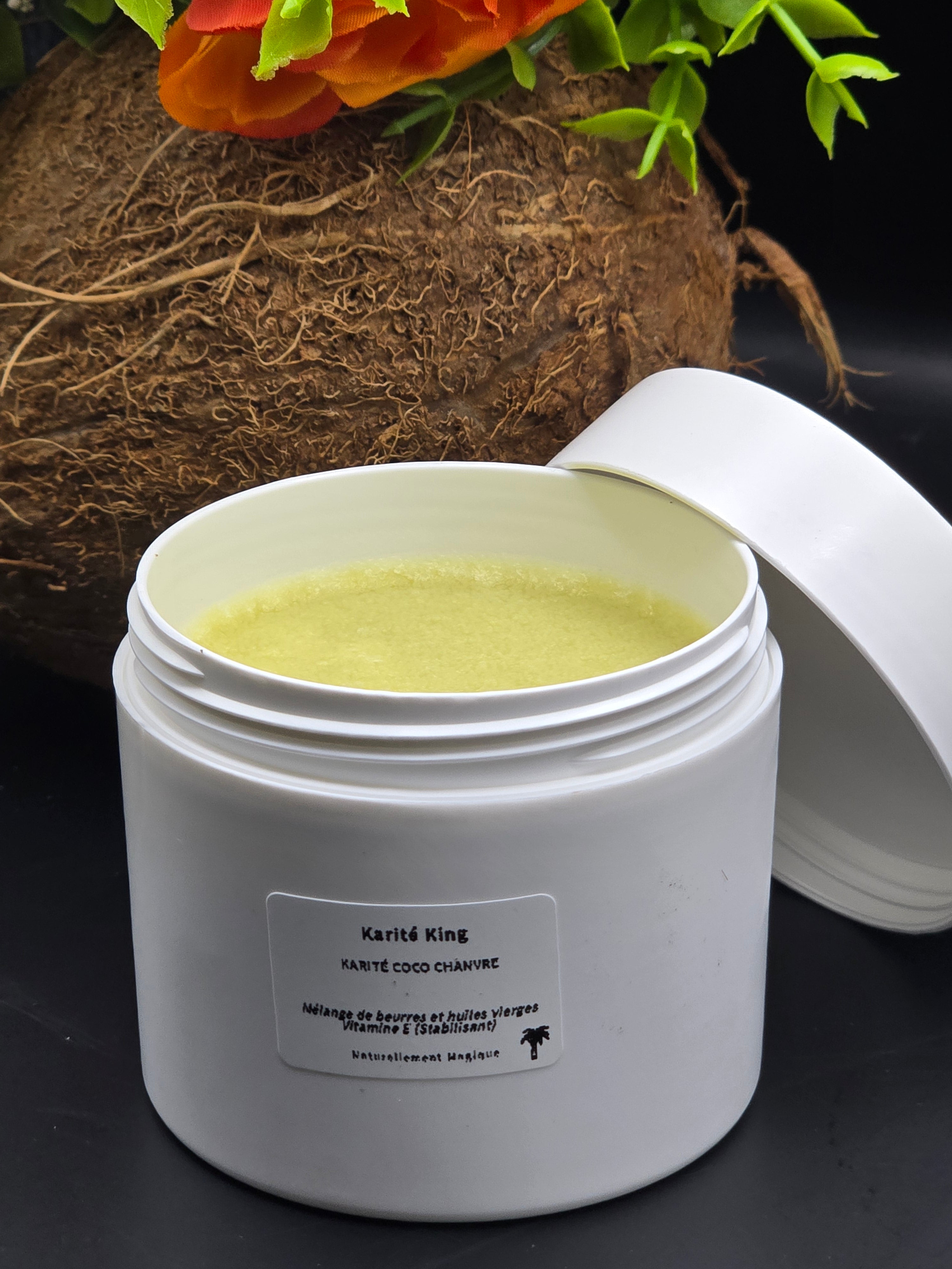 Pot de beurre karité coco chanvre Karité King - Propriétés apaisantes