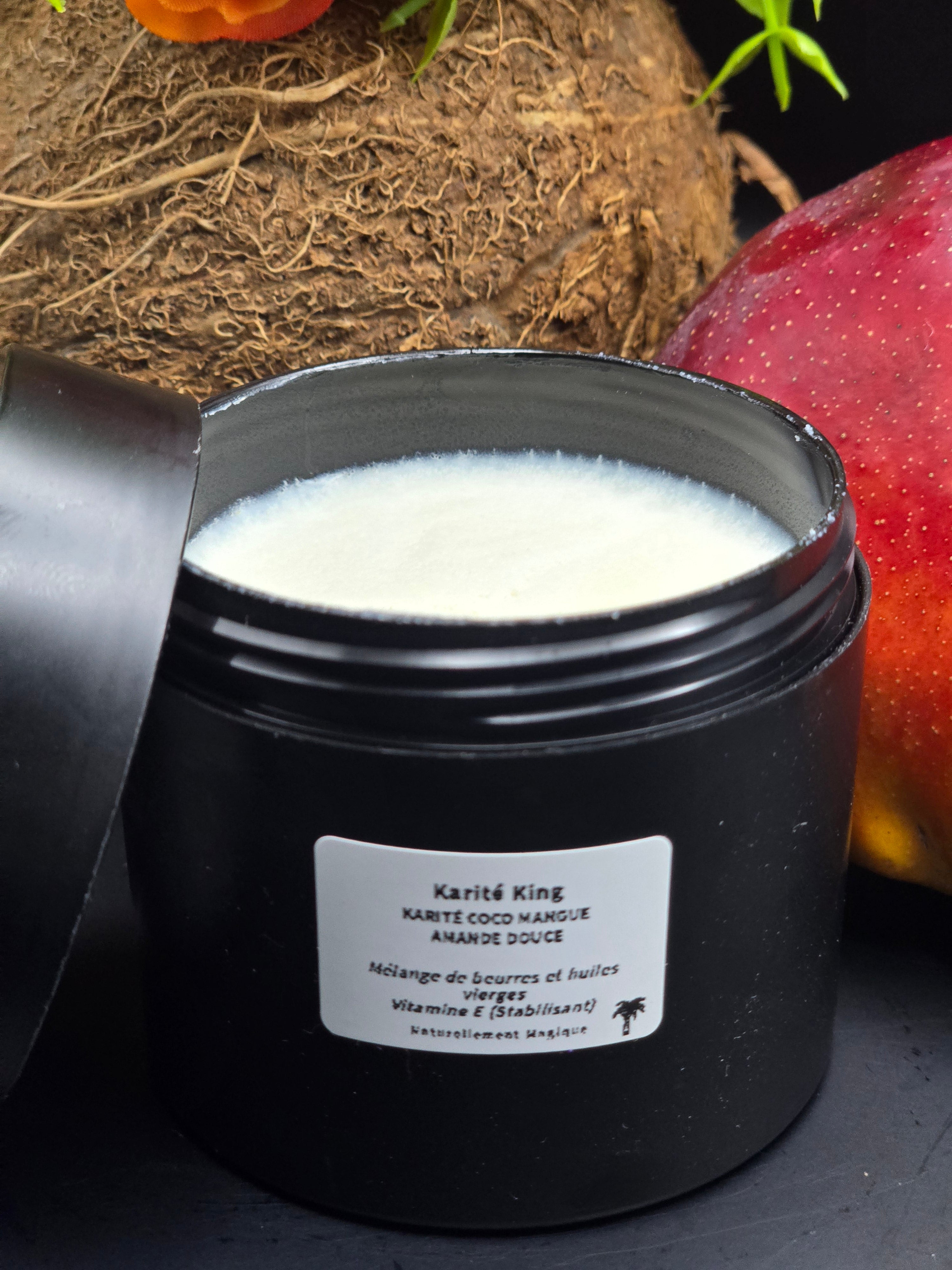 Beurre karité mangue coco amande douce - Masque capillaire naturel