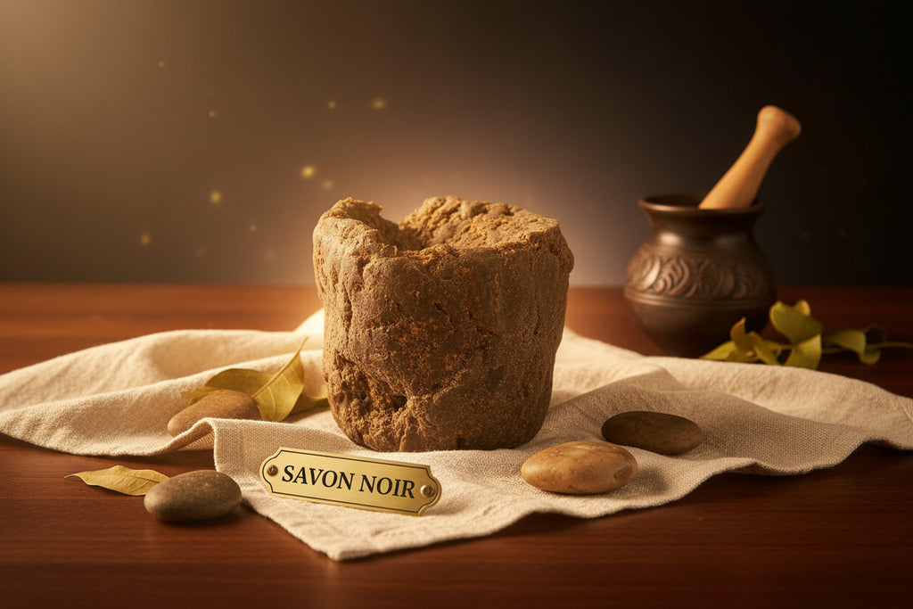 Savon noir en bloc Karité King - Soin peaux fragiles 100% naturel