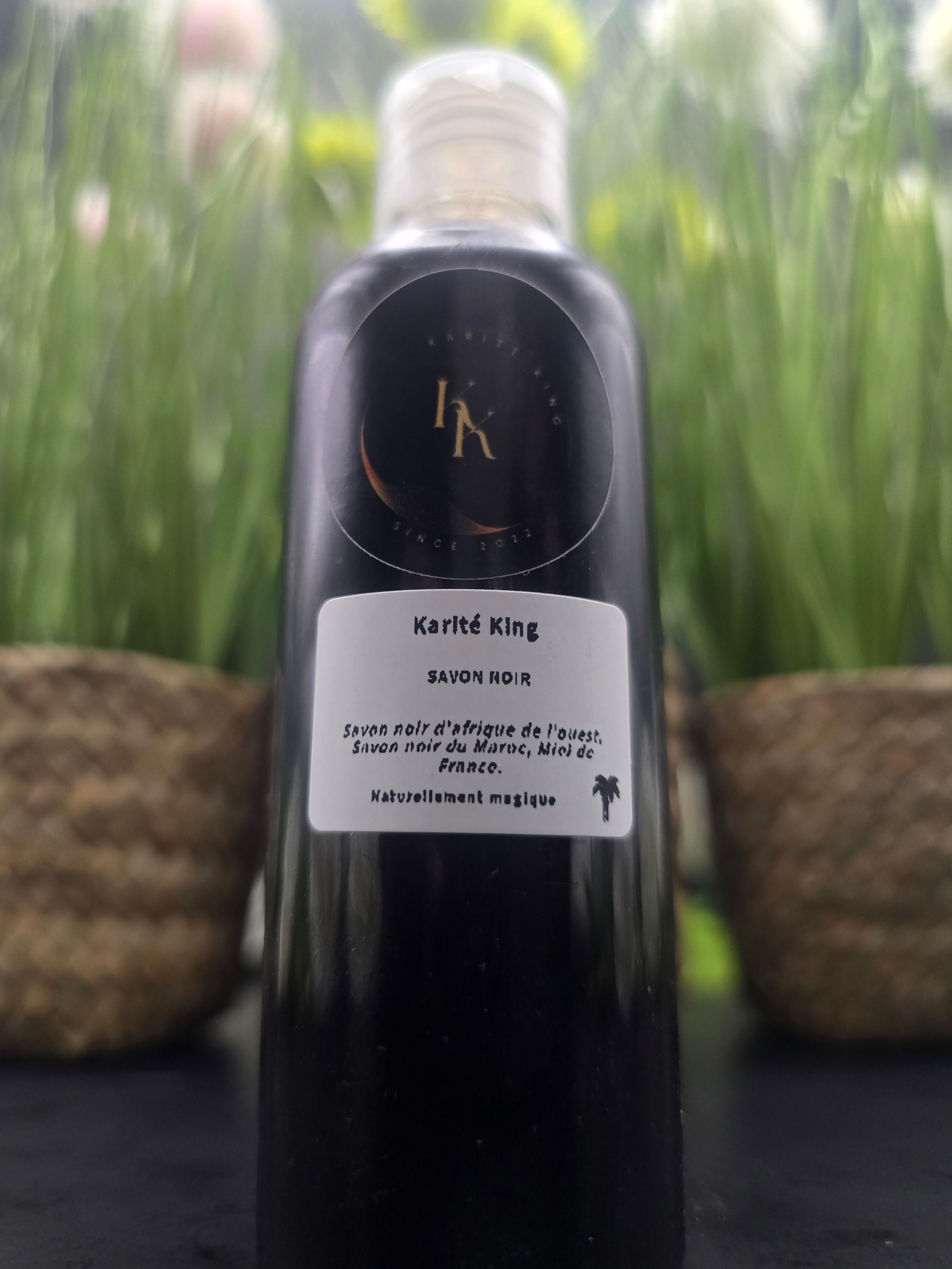 Savon noir gel 100% naturel - Soin corps visage et cheveux gras