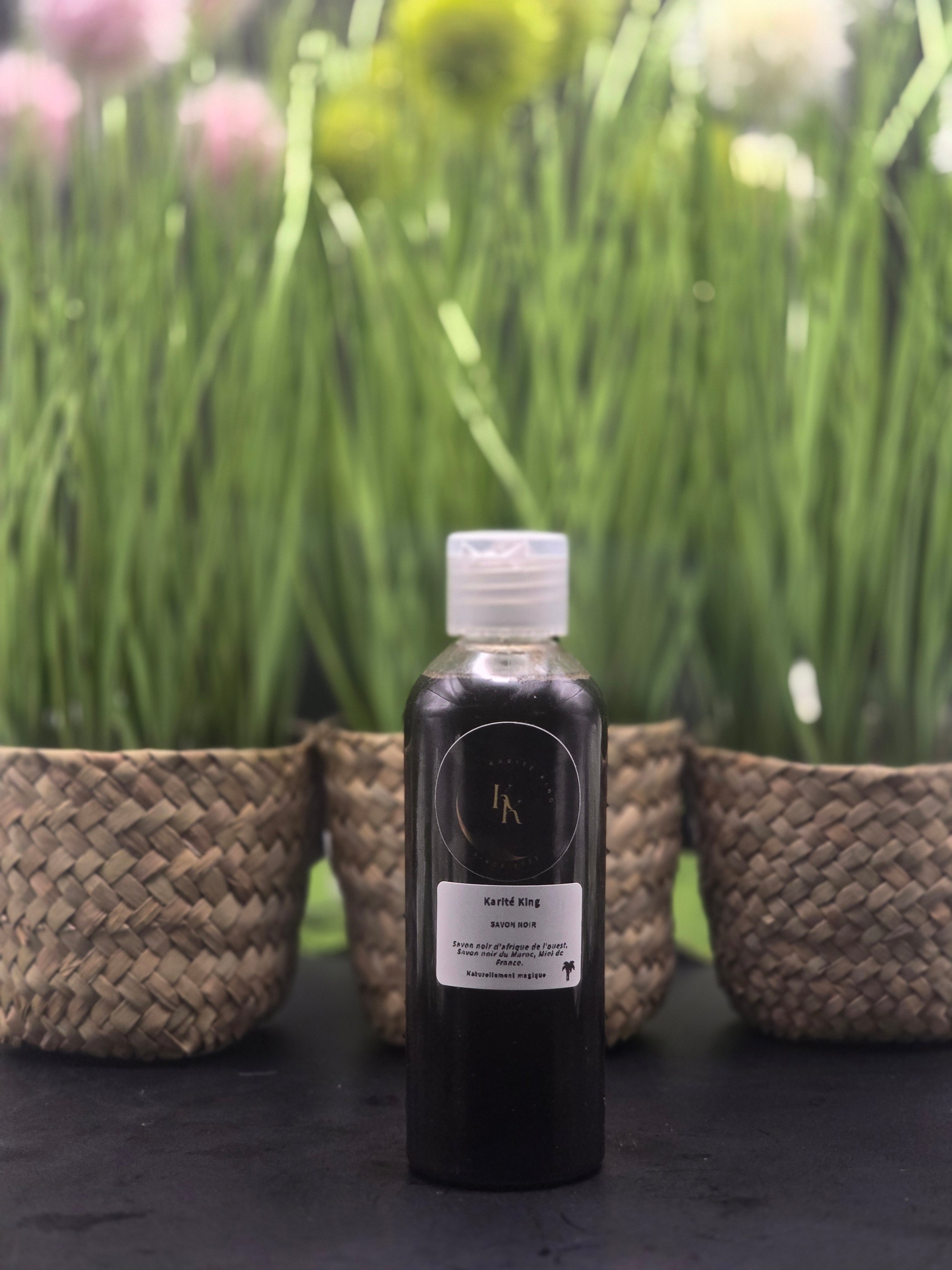 Savon noir en gel au miel 100ml - Nettoyant naturel visage et corps